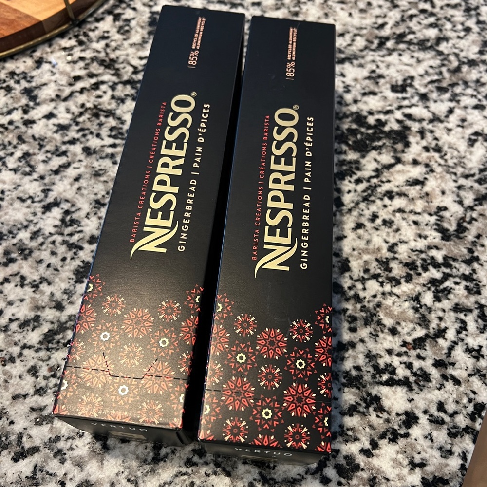 Nespresso Gingerbread pods -10 per box, total of 20